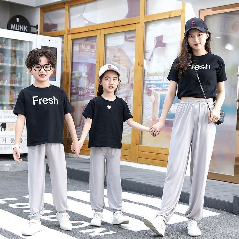 [ZY] 90-175 พร้อมส่ง กางเกงเลกกิ้ง ขากว้าง ลําลอง กันยุง สีพื้น เข้ากับทุกการแต่งกาย สําหรับเด็ก