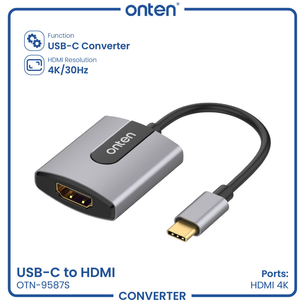 Onten อะแดปเตอร์แปลง USB Type-C เป็น HDMI OTN-9587S