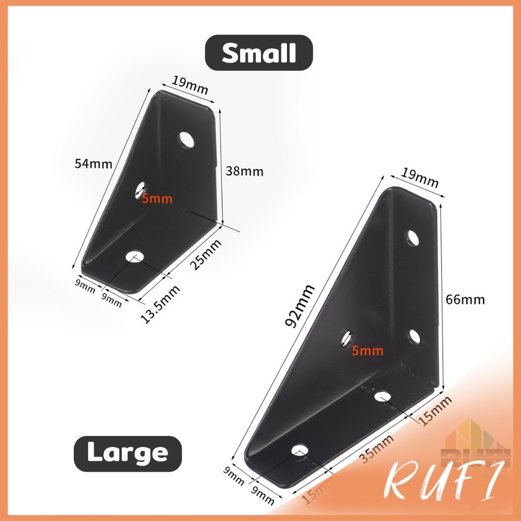 RUFI ฉากยึดเข้ามุม โครงเหล็กสแตนเลส  อุปกรณ์เสริมเฟอร์นิเจอร์ Steel corner code - รูปที่ 7