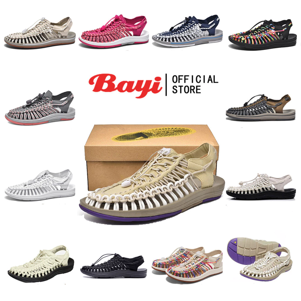Bayi🚚 จัดส่ง 1-3 วัน 🔥【35-44 หลา】แตะ รัด ส้น สไตล์ Kenen Sandal ชาย หญิง (11 สี)รองเท้าถัก