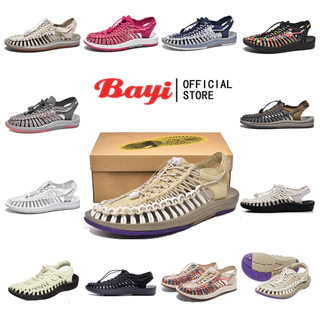 Bayi🚚 จัดส่ง 1-3 วัน 🔥【35-44 หลา】แตะ รัด ส้น สไตล์ Kenen Sandal ชาย หญิง （11 สี）รองเท้าถัก