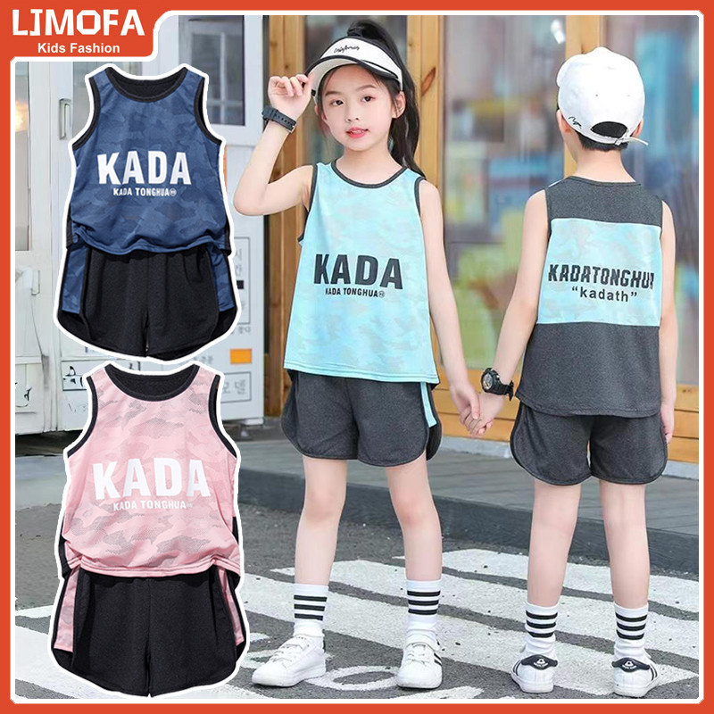 [COD] ชุดวอร์มตาข่าย ระบายอากาศ แบบแห้งเร็ว เหมาะกับฤดูร้อน สําหรับเด็กผู้ชาย และเด็กผู้หญิง อายุ 1-9 ปี