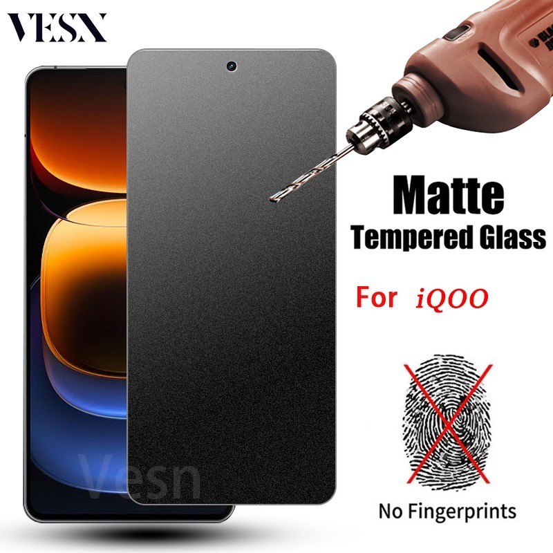 ฟิล์มกระจกด้าน ใช้สำหรับ ช่วยลดรอยนิ้วมือ VIVO iQOO 13 12 11 10 Z9 Turbo Endurance Z9x Z7 Neo 10 9 9s 8 7 Pro+ Plus 4G 5G 2025