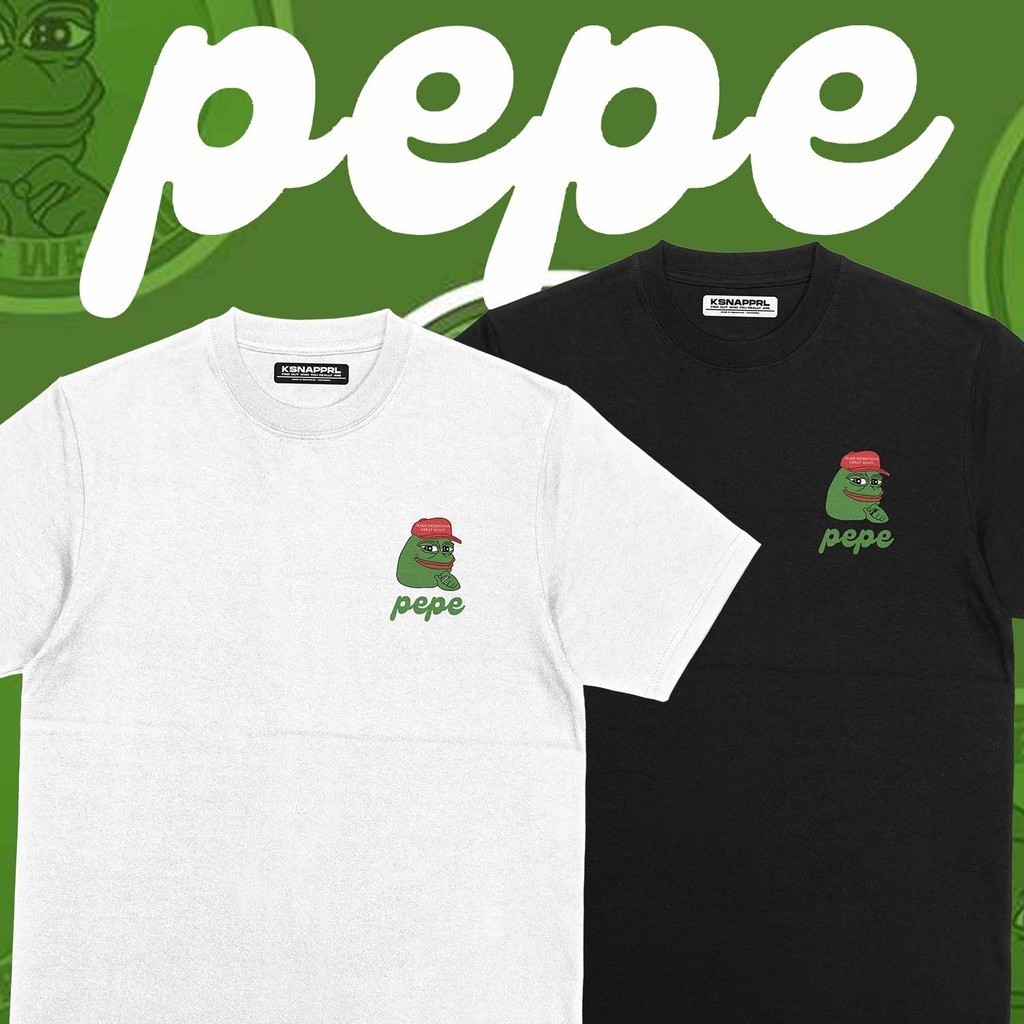 เสื้อยืด Crypto Pepe "Pepe Logo" - Pepe Token/Bitcoin/Muse Coin