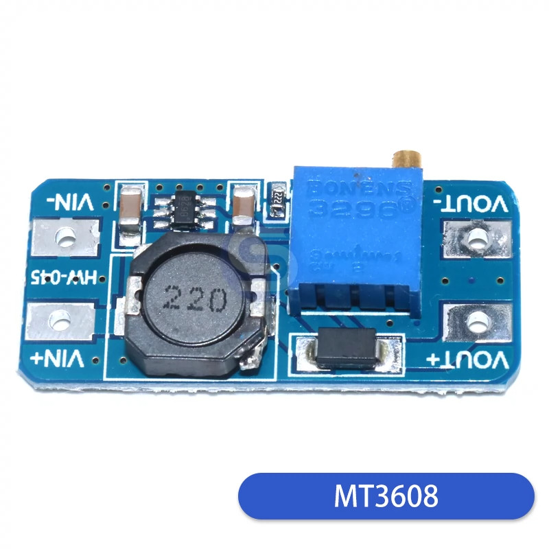 Mt3608 โมดูลบูสเตอร์ DC-DC 2A บูสเตอร์แรงดันไฟฟ้า 2-24V ลิตร 5 9 12 -28V ปรับได้