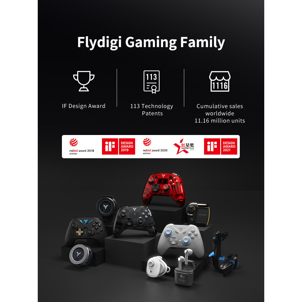 จอยเล่นเกมส์  จอยเกม Flydigi Vader 3 Pro Multi-Platform Controller ปุ่ม Micro Switch จอยเกมส์ คอมพิว