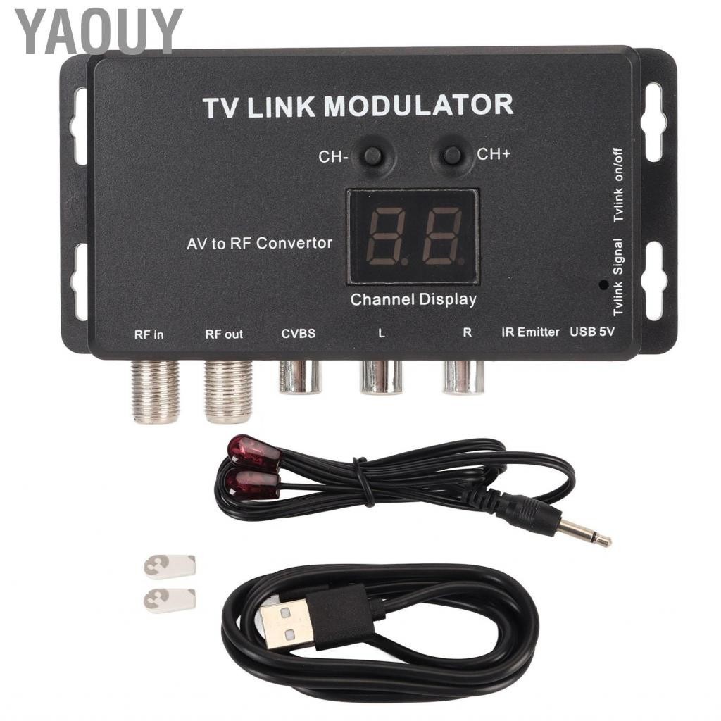 Yaouy TV Link Modulator Durable AV To RF for Set Top Boxes