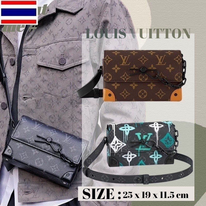 2023 New 💞หลุยส์วิตตอง Louis Vuitton Steamer Wearable Wallet กระเป๋าสะพายข้างผู้ชาย กระเป๋าสะพายข้างผู้หญิง LHNF