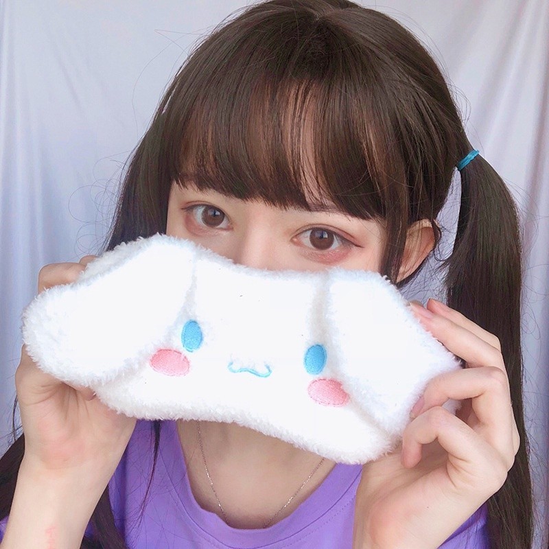 SANRIO หน้ากากปิดตานอนหลับ ลายการ์ตูน Melody Cinnamoroll Babycinnamoroll น่ารัก สําหรับเดินทาง