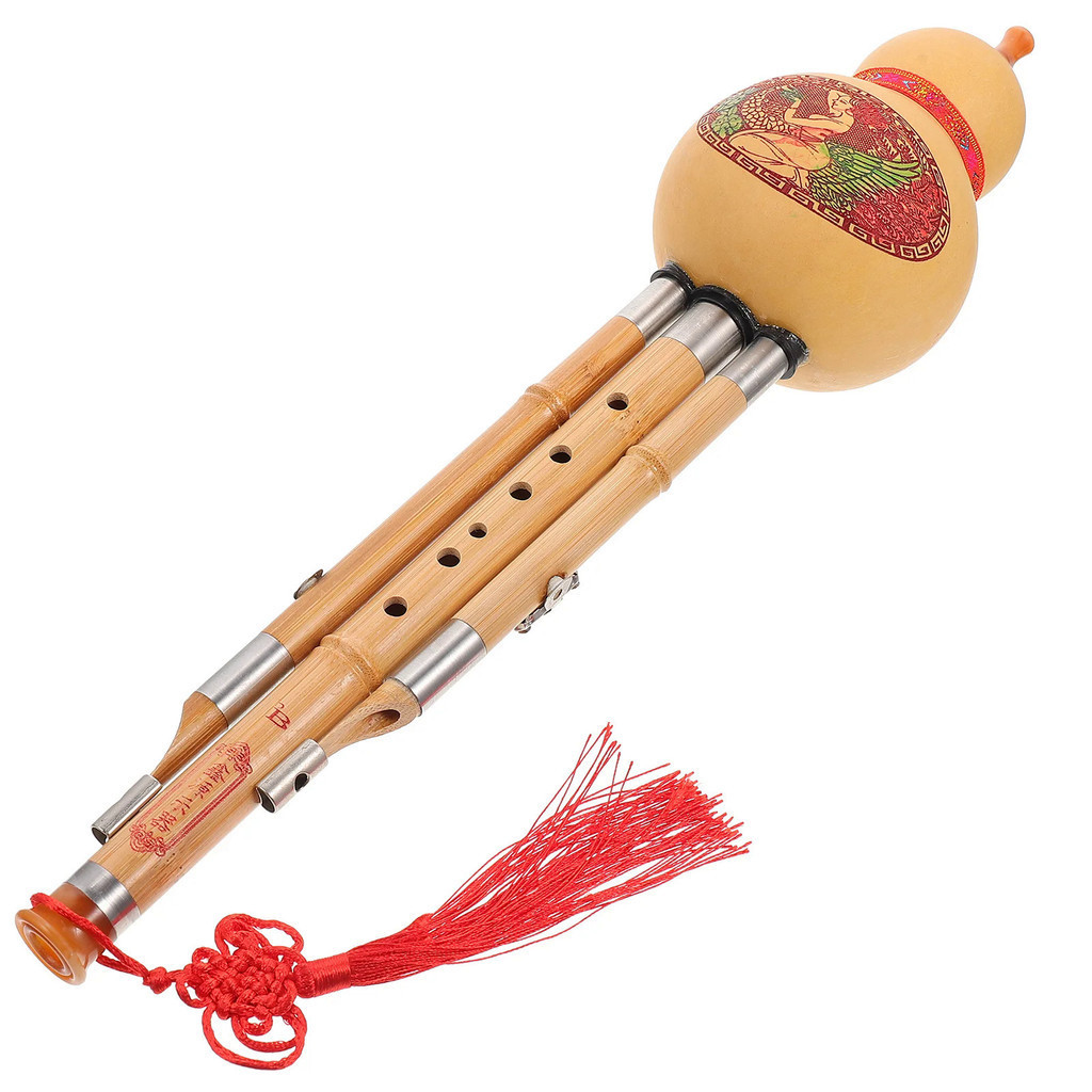Chinese hulusi Hulusi Key Cambodian Gourd Cucurbit Flute Ethnic Musical Instrument for Beginner gour
