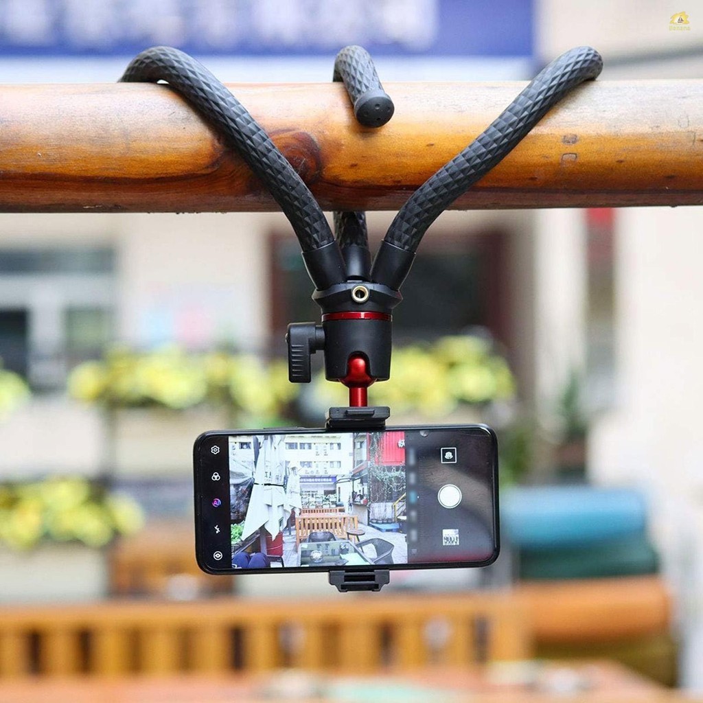 Mt-11 ขาตั้งกล้อง แบบยืดหยุ่น สกรู 1/4 นิ้ว 2-in-1 แพลตฟอร์ม 360° หัวบอล ปรับได้ รับน้ําหนักได้ 2 กก. 4.4 ปอนด์ สําหรับกล้อง DSLR SLR สตรีมมิ่ง ถ่ายทอดสด ออนไลน์ ราคา ถูกที่สุด ดีลบีเคเค แกลเลอรีภาพที่ 7