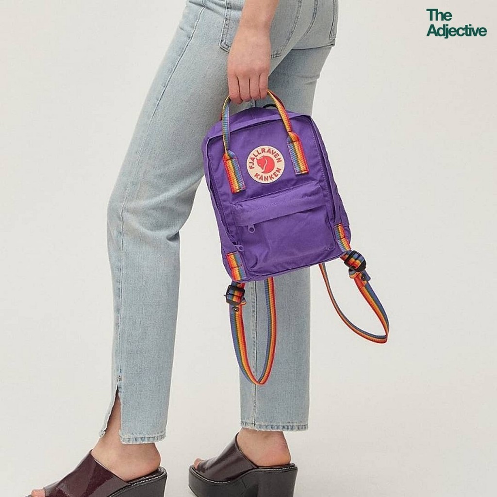 Fjallraven/ Kanken Rainbow Mini /เป้ Kanken แท้ ใบเล็ก เป้จิ้งจอกสายรุ้ง กระเป๋าสะพายหลัง เป้เดินทาง เป้ท่องเที่ยว - รูปที่ 5
