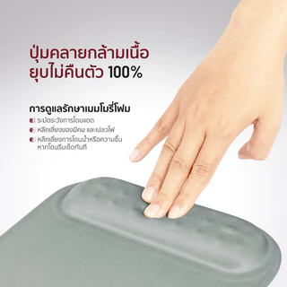 Fennix Mouse Pad แผ่นรองเมาส์เพื่อสุขภาพ ซัพพอร์ตข้อมือ ป้องกันการกดทับของเส้นประสาท