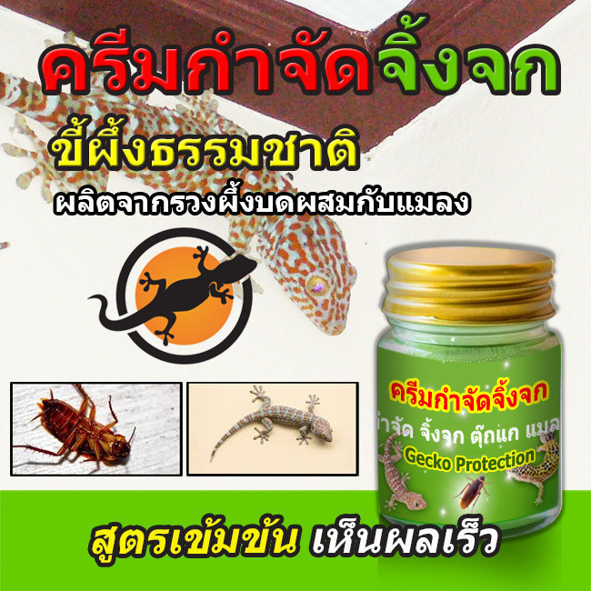ขายดีอันดับ1!!! ครีมกำจัดจิ้งจก แมลงสาบ ไล่จิ้งจก และแมลงต่างๆเห็นผลจริง 10/20 กรัม ราคาถูกที่สุด ราคาส่ง ok