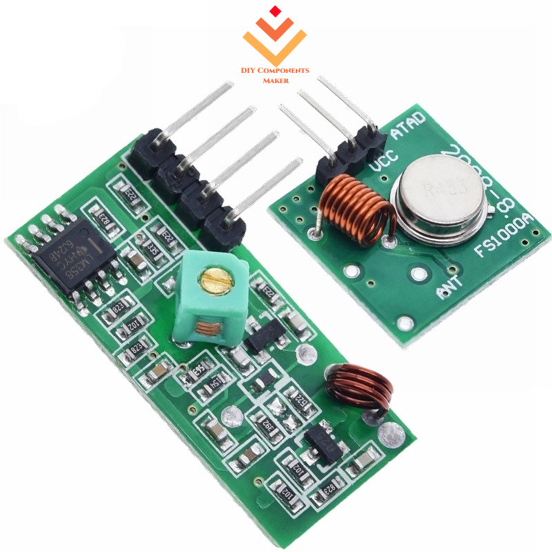 ชุดโมดูลรับส่งสัญญาณ RF 433Mhz xy-mk-5v สําหรับ Arduino Raspberry Pi ARM MCU WL Diy