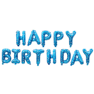 ลูกโป่งฟอยล์วันเกิด ลูกโป่งHappyBirthday วันเกิด ตกแต่งปาร์ตี้วันเกิด อักษรวันเกิด Decorate party Happy Birthday