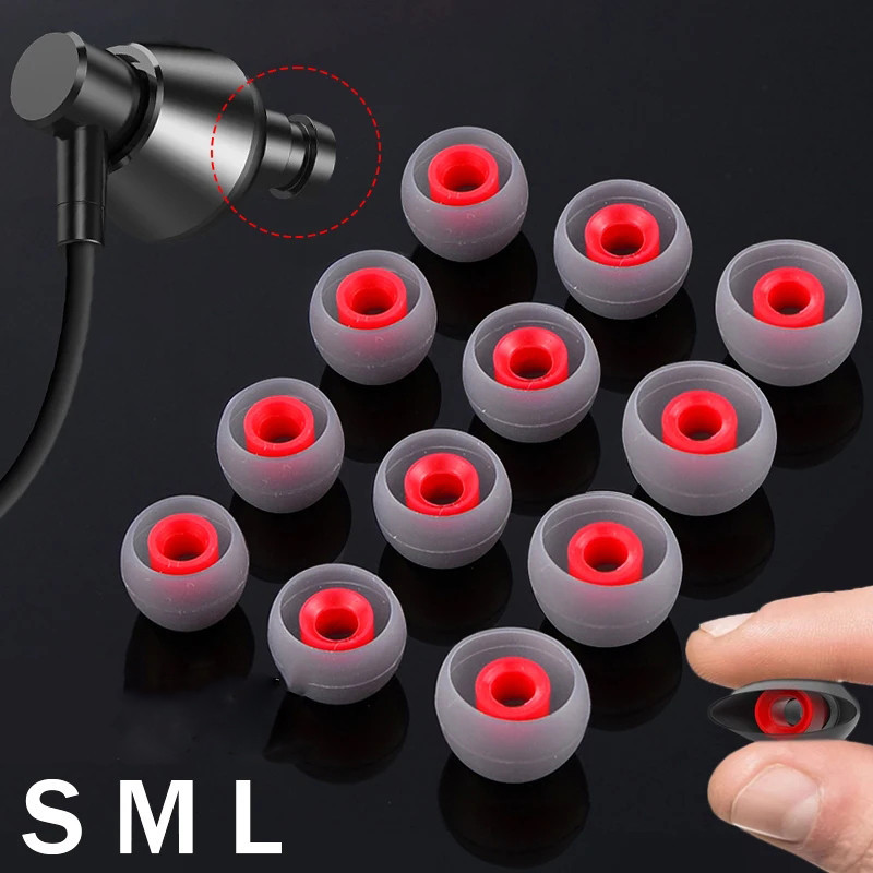 จุกหูฟังซิลิโคน - ที่เกี่ยวหูกันลื่น - ปลอกเอียร์บัดซิลิโคน - จุกหูฟังทดแทน 1 คู่ - หูฟังเคสป้องกันการสูญหาย - ฝาครอบหูฟังป้องกัน - ซิลิโคนนุ่