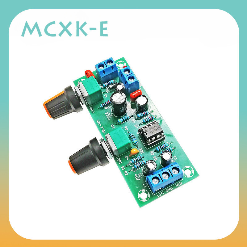 บอร์ดกรองซับวูฟเฟอร์ ความแม่นยําสูง DC 10-24v 22hz-300hz 2.1 ช่องทาง