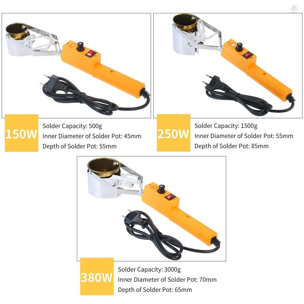 เตาเผา โลหะผสมไทเทเนียม ขนาดเล็ก แบบพกพา ปรับอุณหภูมิได้ สําหรับช่างไฟฟ้า SWDT98-C 380W - รูปที่ 6