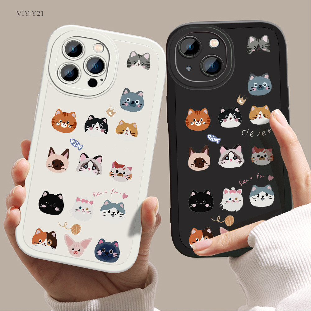 เคส For VIVO V30 Y72 Y36 Y17S Y28 Y21 Y33S Y15S Y50 Y22 Y20 Y12S Y17 Y15 Y12 Y16 Y02T V25 V23E V27 V29E S1 Pro 5G TPU DY