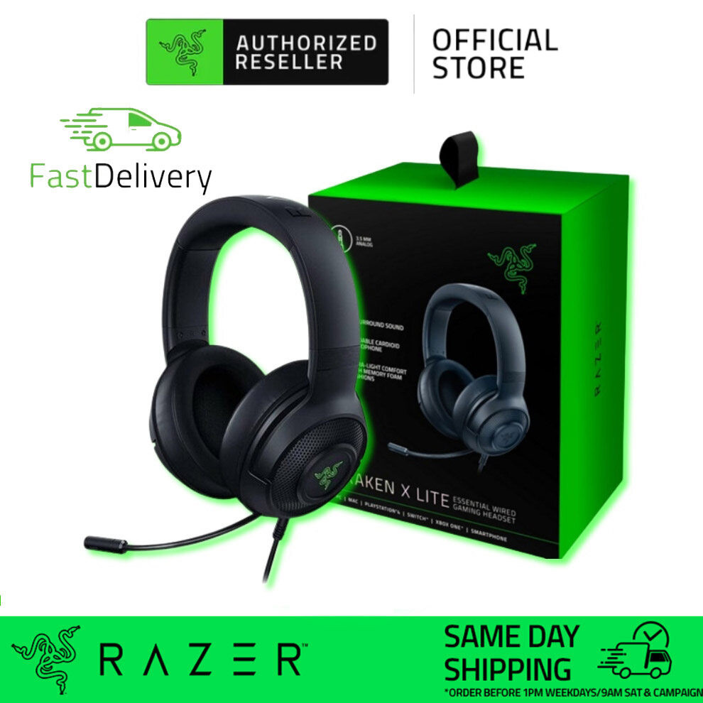 Razer Kraken X Multi-Platform 7.1 เสียงรอบทิศทางหูฟัง E-Sports ชุดหูฟังน้ําหนักเบาเป็นพิเศษ