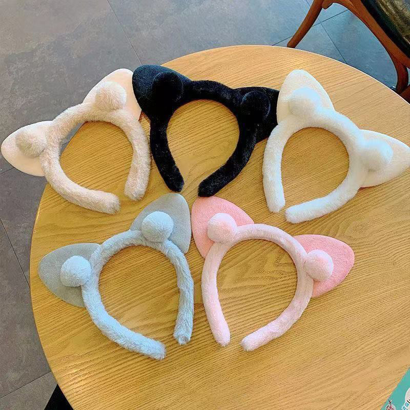 Rubuyou หูแมว Plush Hair Band สไตล์เจ้าหญิง Hair Band น่ารักหวานอุปกรณ์เสริมผม - รูปที่ 2