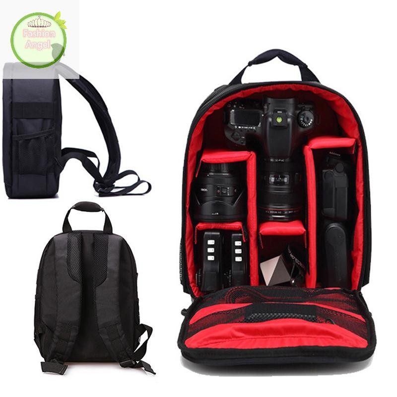 Fangel กันน้ํา DSLR SLR กล้องนุ่มกระเป๋ากระเป๋าเป้สะพายหลัง Rucksack สําหรับ Canon Nikon Sony TH