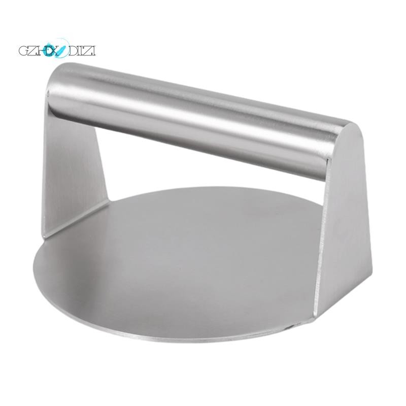 GzhxdiiziStainless Steel Burger Press Round Smash Burger Press พร้อมที่จับสําหรับ Flat Top Grill Coo