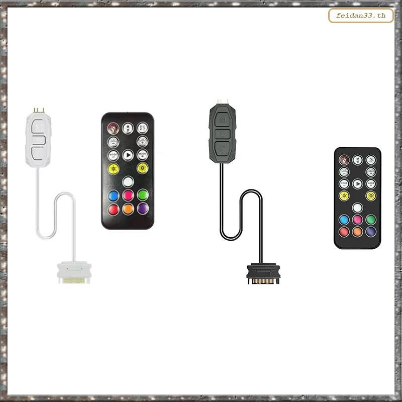 [LHY] Argb Controller 5V 3PIN to SATA Power Supply RGB Controller 3PIN Hub สําหรับคอมพิวเตอร์เคส CPU