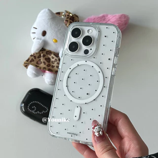 สไตล์เกาหลี ins สไตล์ Niche Design Retro Sweet Red Love Bracket kitty จี้ขนาดเล็กเหมาะสําหรับ iphone16pro/15promax Apple 13/14/12/16/AIR เคสโทรศัพท์ 11 เคสป้องกัน 17promax