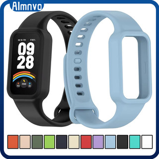 สายซิลิโคน for Xiaomi Smart Band 9 Active สาย ฝาครอบกันชนฟิล์มป้องกันหน้าจอ for Redmi Band 3