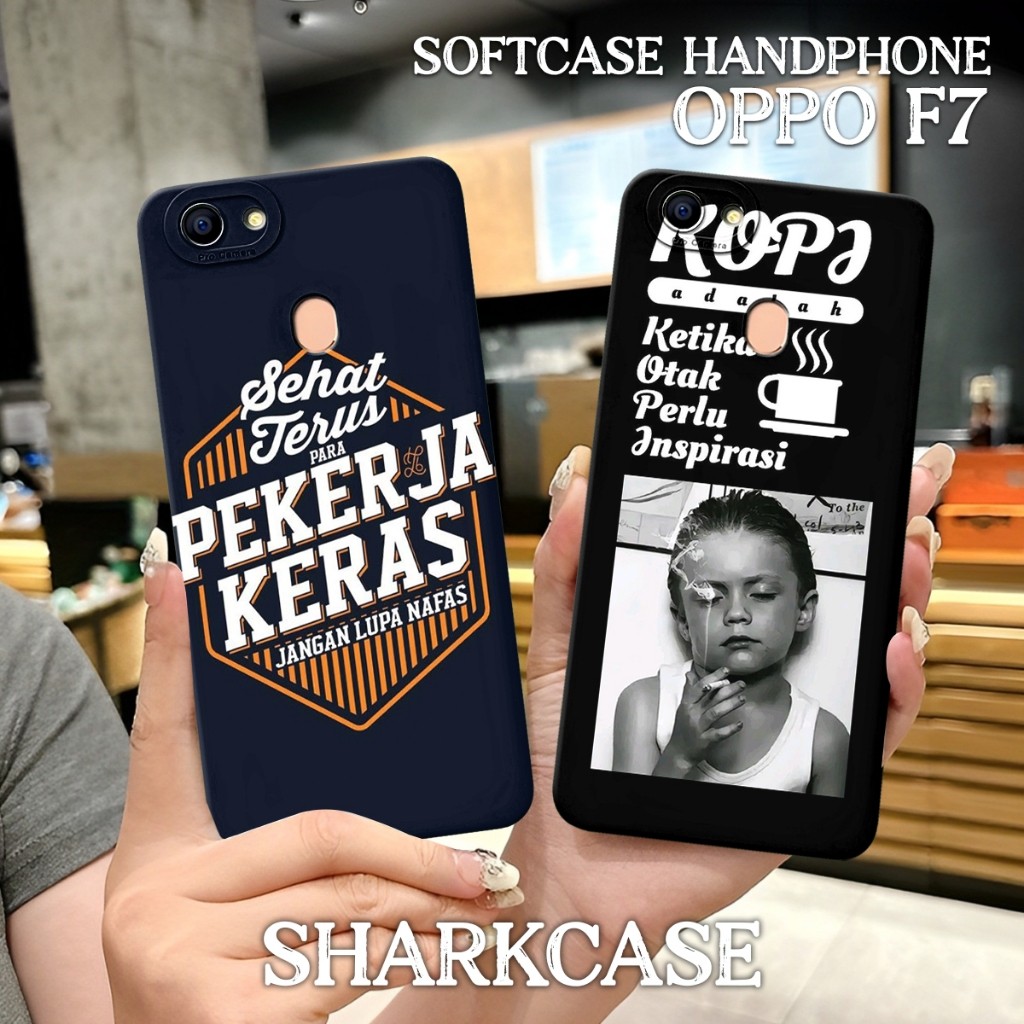 Hp [SHARKCASE] เคส Oppo F7 / F7 YOUTH / Oppo F9 / F9 PRO / REALME 2 PRO คําคมสุดเท่ล่าสุด - เคส Oppo