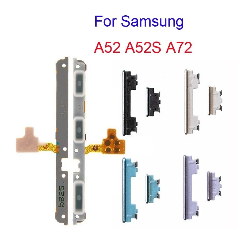 ปุ่มเปิดปิดเสียง แบบยืดหยุ่น สําหรับ Samsung Galaxy A52S A52 A72 4G 5G