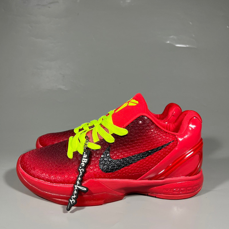 Nike Kobe 6 Protro Reverse Grinch สีแดง ลำลอง