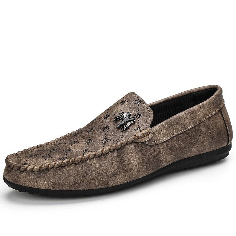 Low cut loafers men boat driving shoes NTXT