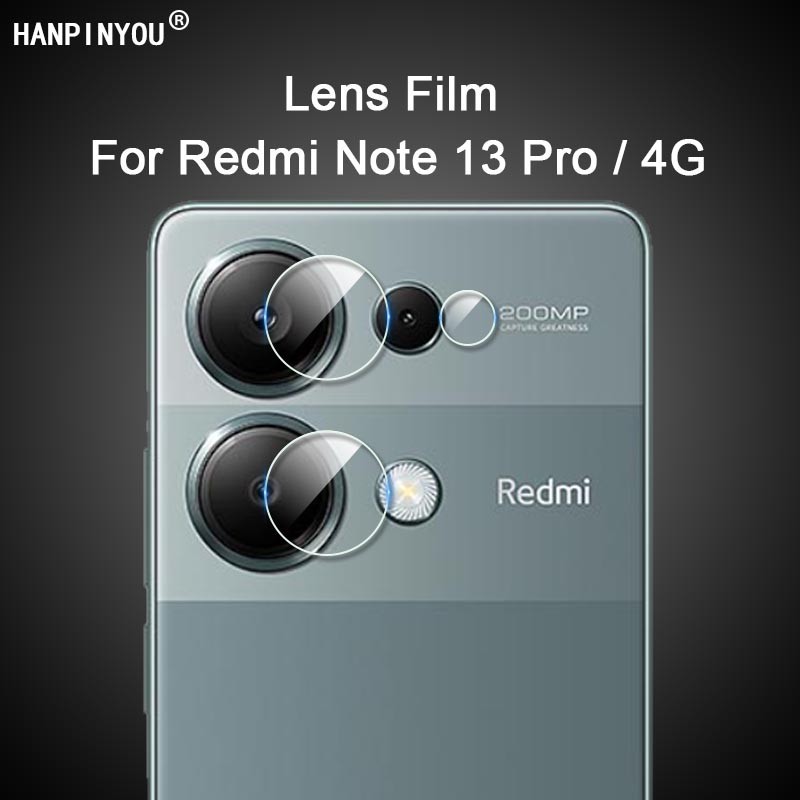 สําหรับ Redmi Note 13 / Pro 4G ใส บางเฉียบ ด้านหลัง เลนส์กล้อง ป้องกัน ฟิล์มนิ่ม - ไม่ใช่กระจกนิรภัย