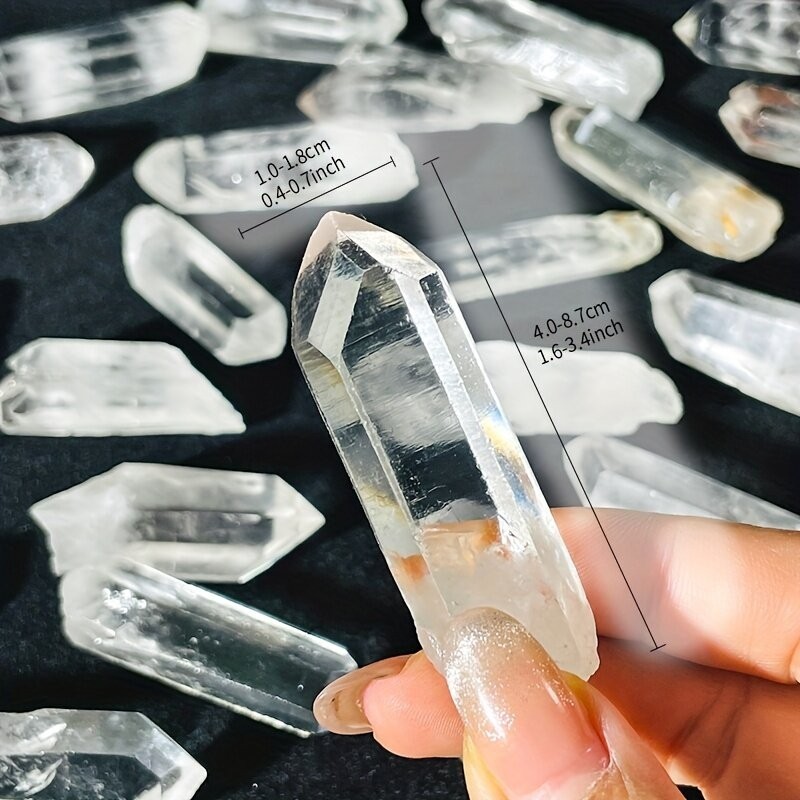 Natural Clear Quartz Crystal, Clear Quartz Crystal Point , Free Standing Crystal,Imperfect Bulk Crys