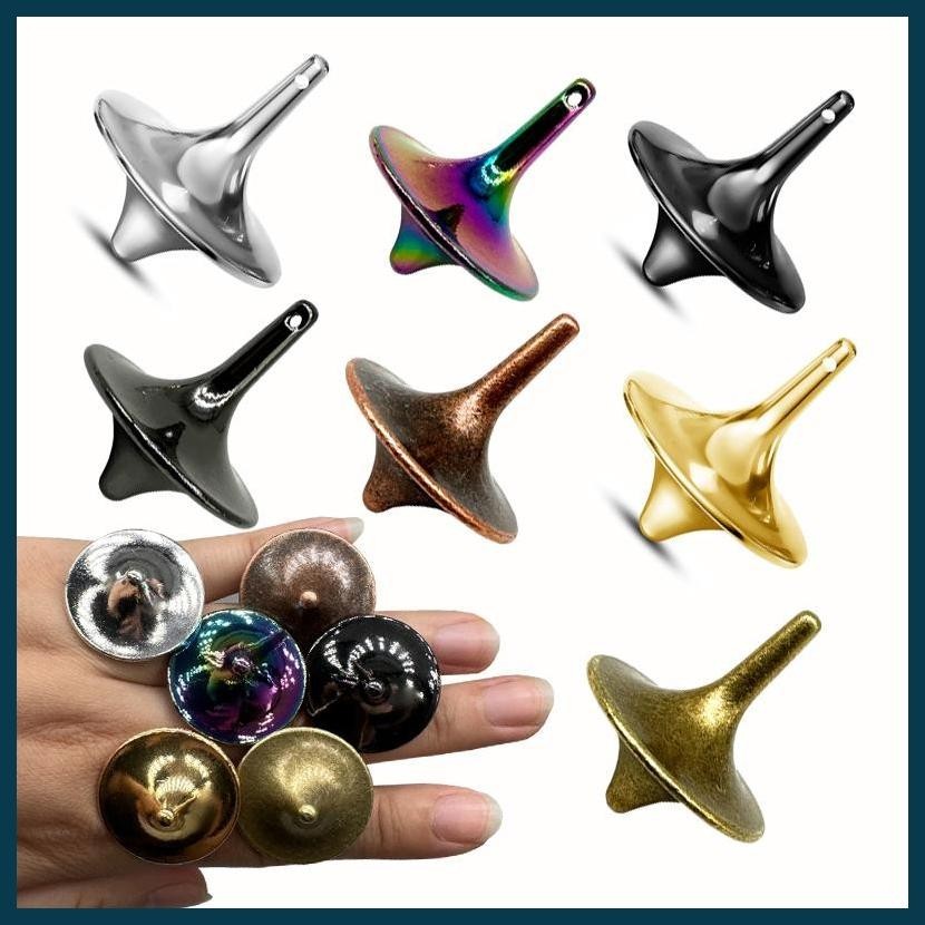 โลหะ Totem Inception Gyro Silver Hand Spinning Top ปลายนิ้วขนาดเล็ก Cyclone Gyroscope Antistress Fid