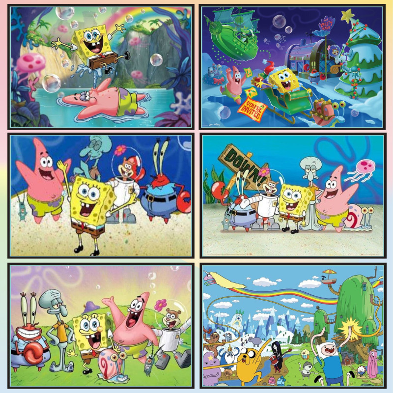📣พร้อมส่ง📣【SpongeBob】jigsaw puzzle-จิ๊กซอว์-300-1000-ชิ้น- ชิ้นของเด็ก จิ๊กซอว์ไม้ 1000 ชิ้น จิ๊กซอว์ 1000 ชิ้นสำหรับผู้ใหญ่ จิ๊กซอ จิ๊กซอว์ 500 ชิ้น🧩21-5 จิ๊กซอว์ 1000 ชิ้น สำหรับ ผู้ใหญ่ ตัวต่อจิ๊กซอว์ จิ๊กซอว์ การ์ตูน