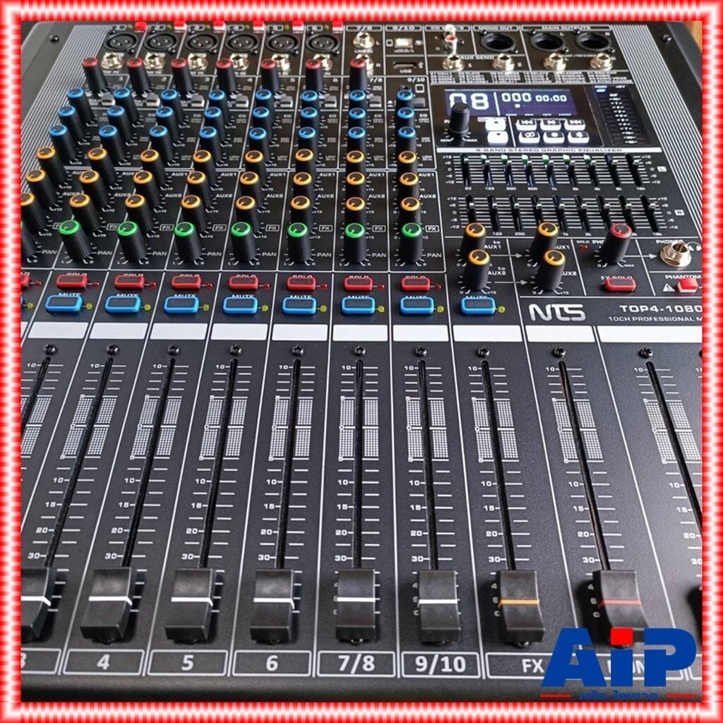 NTS TOP4-1080 POWERMIXER 4CH เอฟเฟคแท้ เพาเวอร์มิกเซอร์ มิกซ์NTS เครื่องเสียง เครื่องผสมสัญญาณเสียง เครื่องปรับแต่งเส...