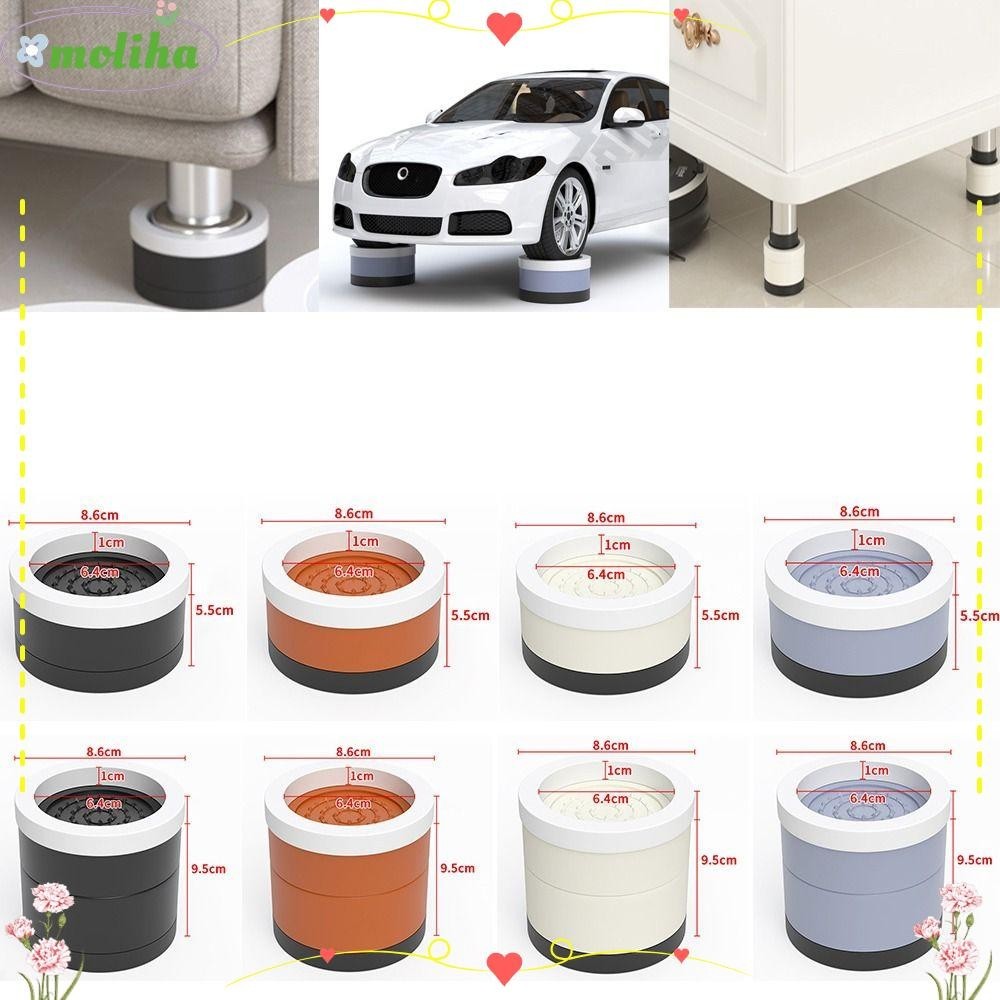 Moliha ตัวยกเฟอร์นิเจอร์ เตียงนอน สําหรับตู้ซักผ้า|แผ่นรองเก้าอี้ กันกระแทก เสียงเงียบ สําหรับโต๊ะ โซฟา ใช้ในครัวเรือน