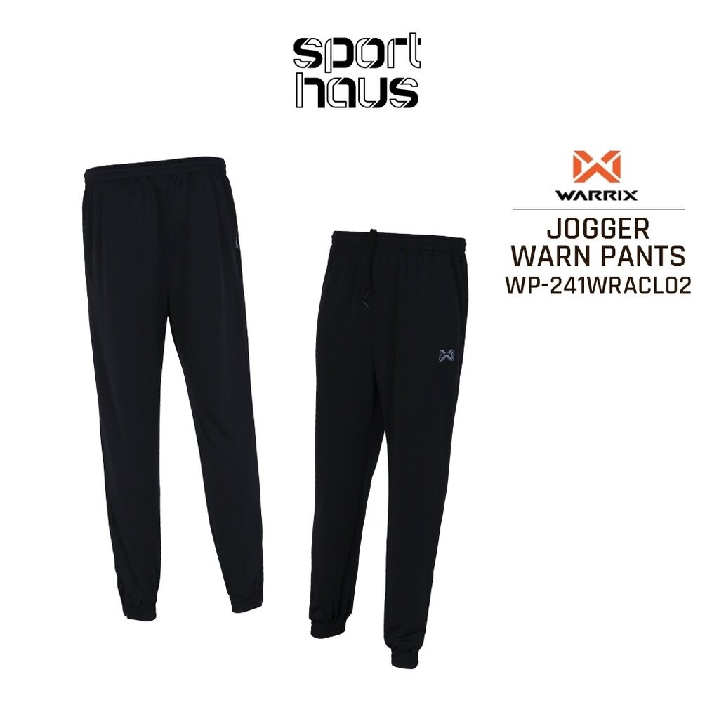 WARRIX กางเกงวอร์ม รุ่น JOGGER (รหัส WP-241WRACL02) มีซิปที่กระเป๋าและปลายขาทั้ง
