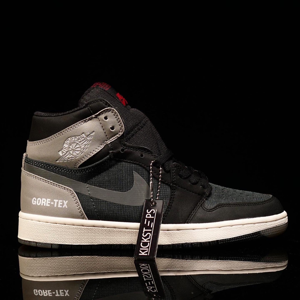 Nike - Air Jordan 1 Hi x GORE-TEX สีเทาดำ - รองเท้าผ้าใบพรีเมี่ยมคุณภาพสูง  รองเท้ากีฬา