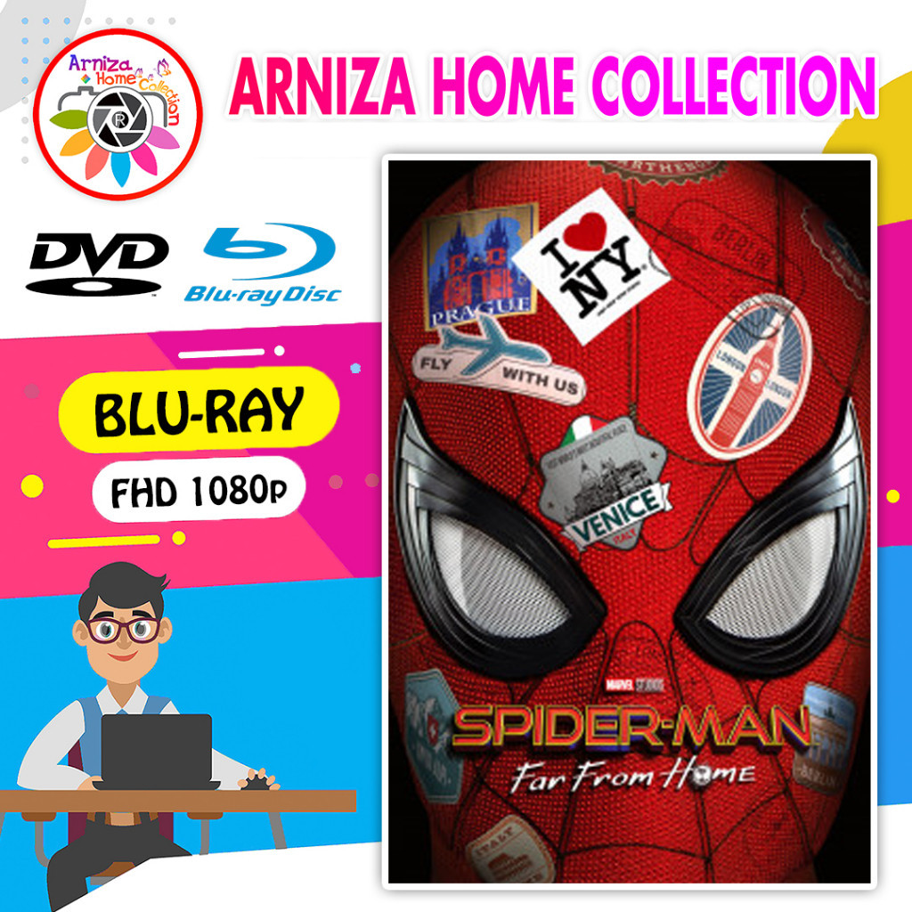 แผ่น DVD เทปคาสเซ็ต Spider-man Bluray Far from Home (2019)