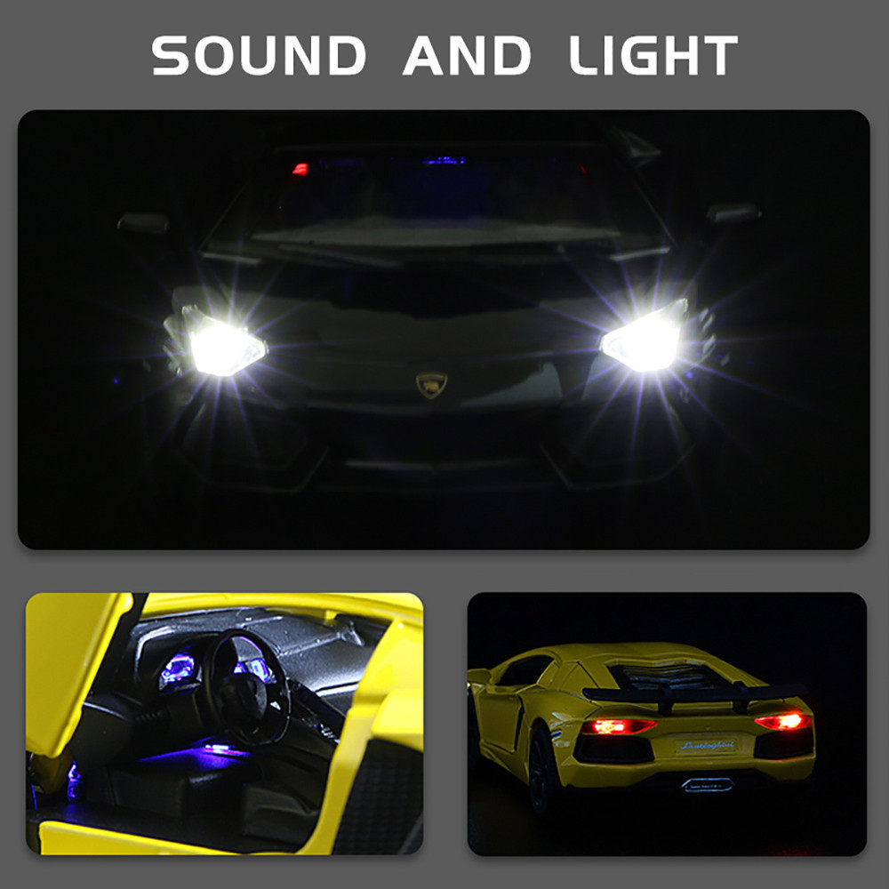 Klt 1:32 LP740 Supercar Diecast รุ่นรถโลหะผสมรถของเล่นคอลเลกชันของขวัญสําหรับเด็กเด็กผู้หญิง