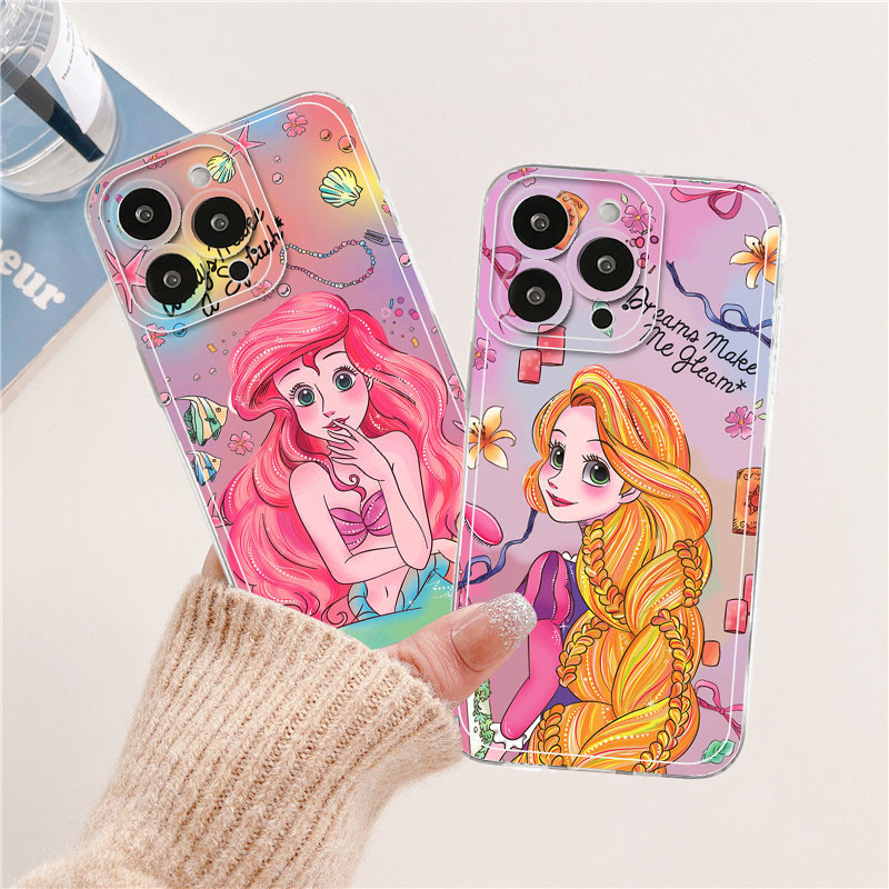 เคสโทรศัพท์มือถือ ซิลิโคนนุ่ม ลายเจ้าหญิงนางเงือก ราพันเซล สําหรับ OPPO A32 2020 A5 A3S A5S A52 A55 
