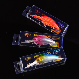 Proberos 1PCS เหยื่อตกปลาเหยื่อหล่อ 10.5 ซม.15g ดําน้ําลึก Crankbait Minnow Wobblers เหยื่อ Hard ประดิษฐ์ Treble Hook Toman ตกปลา Tackle