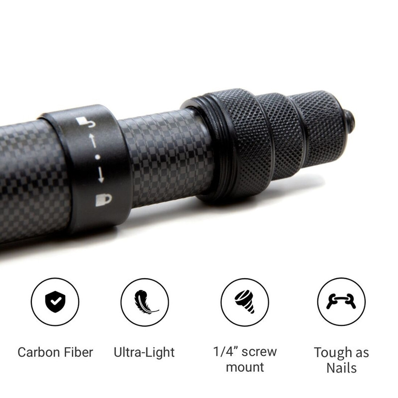 ขาตั้งไม้เซลฟี่ คาร์บอนไฟเบอร์ 1.5 ม. เมาท์สกรู 1/4 นิ้ว ปรับความยาวได้ สําหรับ Insta360 X2 X3 X4 oners