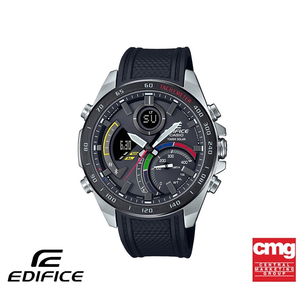 CASIO นาฬิกาข้อมือผู้ชาย EDIFICE รุ่น ECB-900MP-1ADF วัสดุเรซิ่น สีดำ