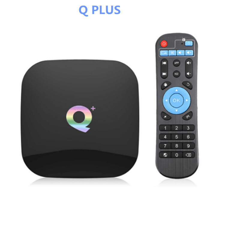 Q+ กล่องรับสัญญาณเครือข่ายทีวี Quanzhi H616 Android 9.0 4GB 64GB Wifi 6k HD